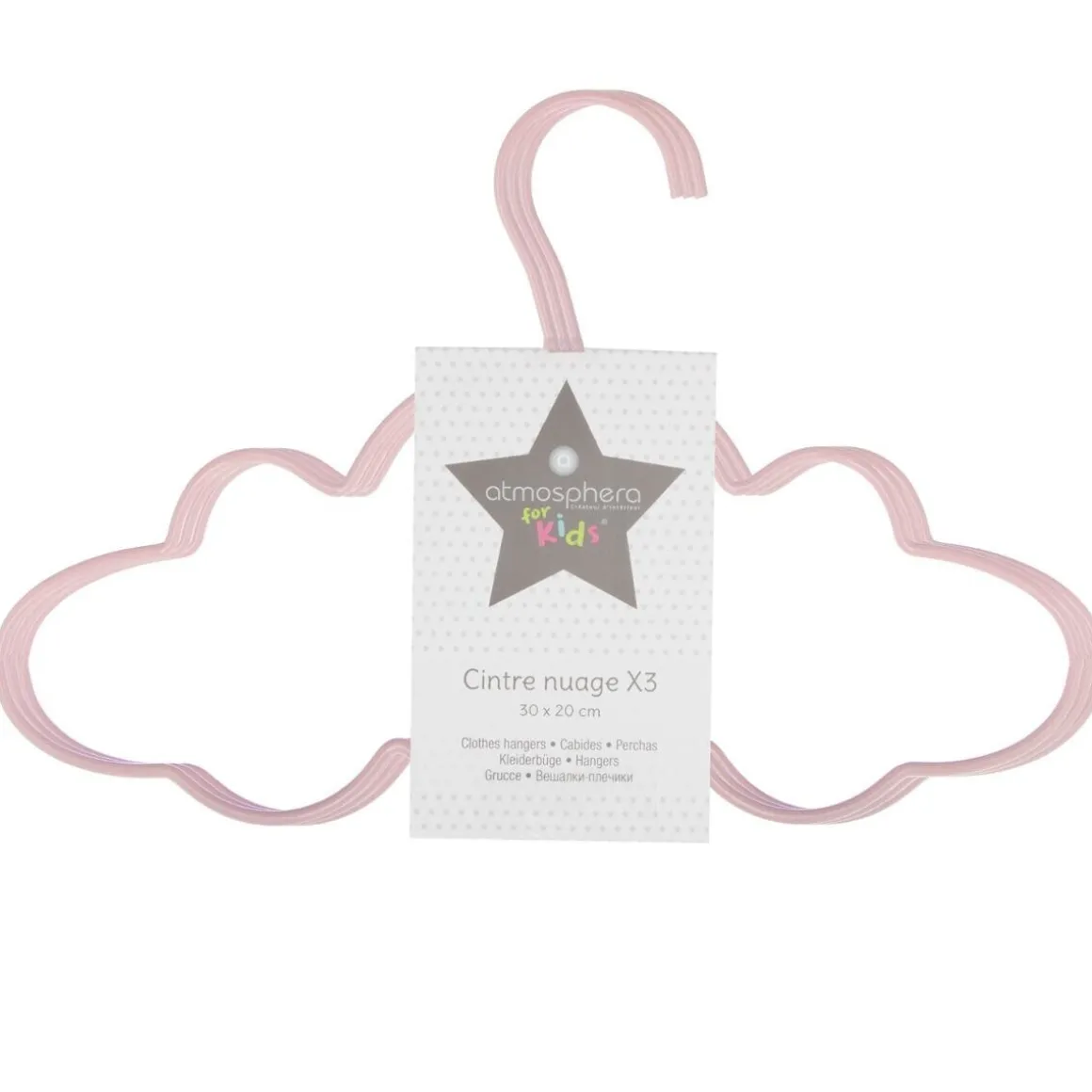 3 cintres "Nuage" enfant