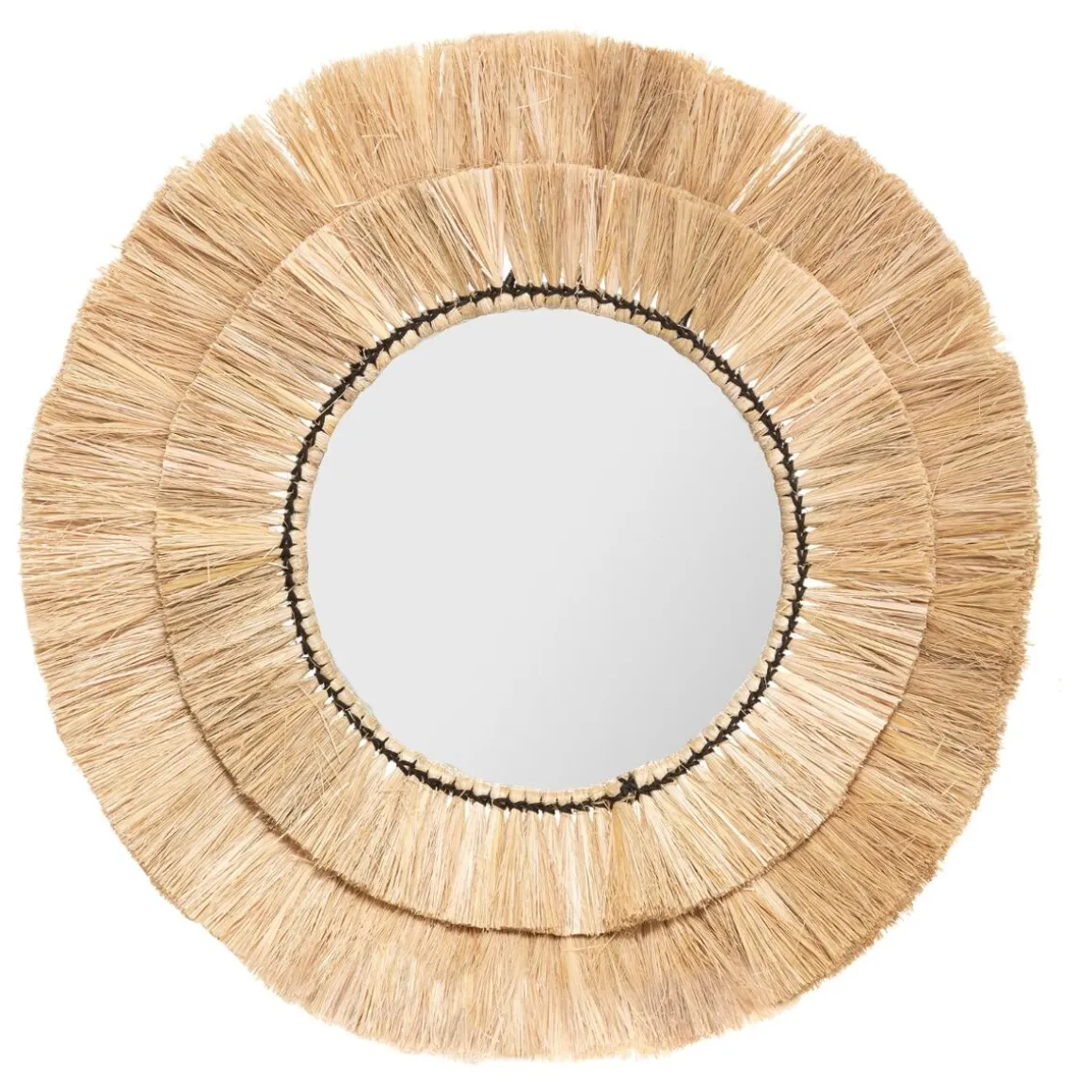 3 miroirs "Alba", Raphia