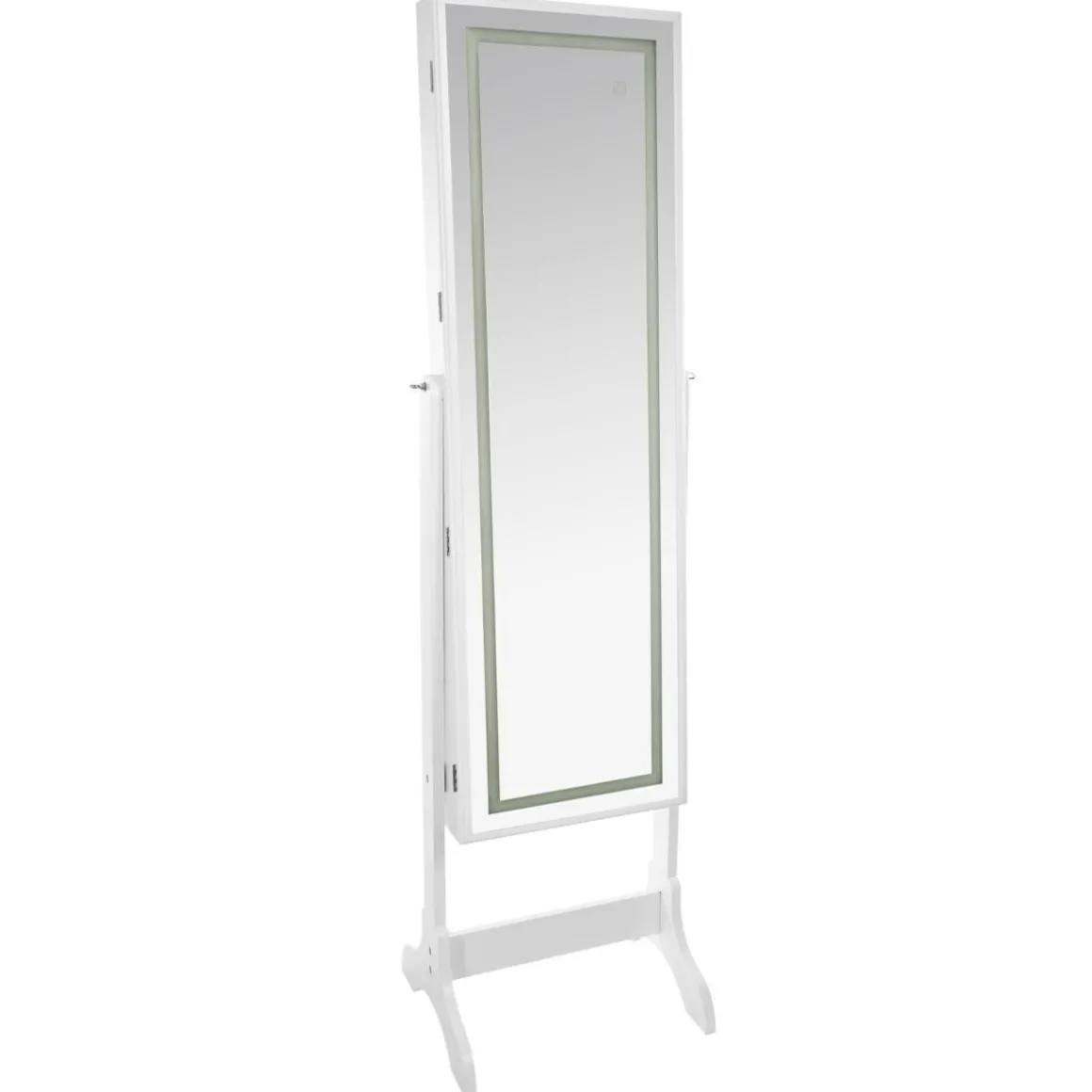 Armoire à bijoux LED, verre