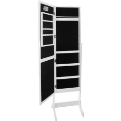 Armoire à bijoux LED, verre