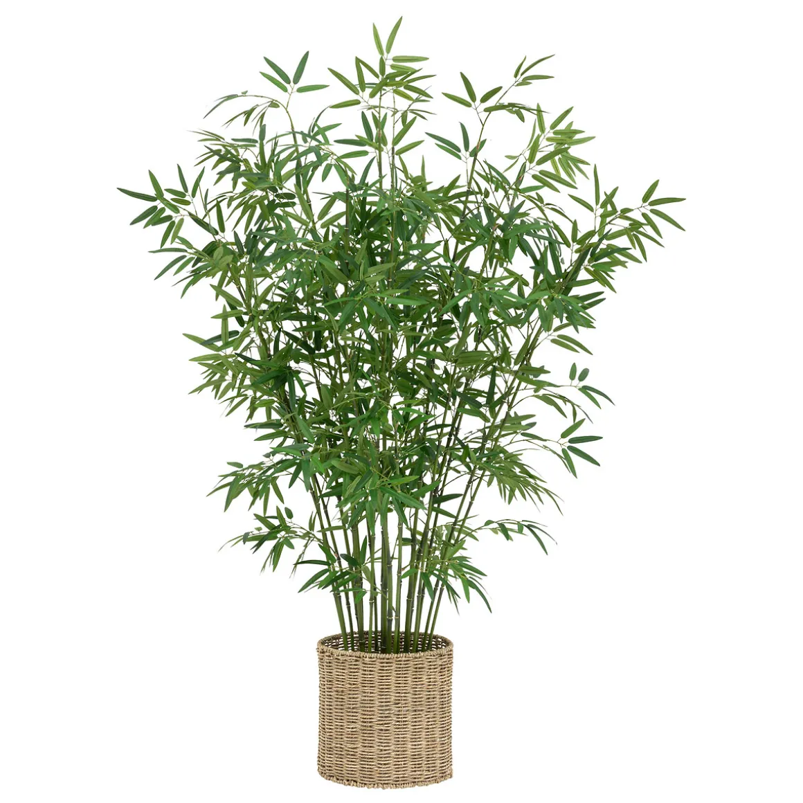 Bambou artificiel, pot naturel