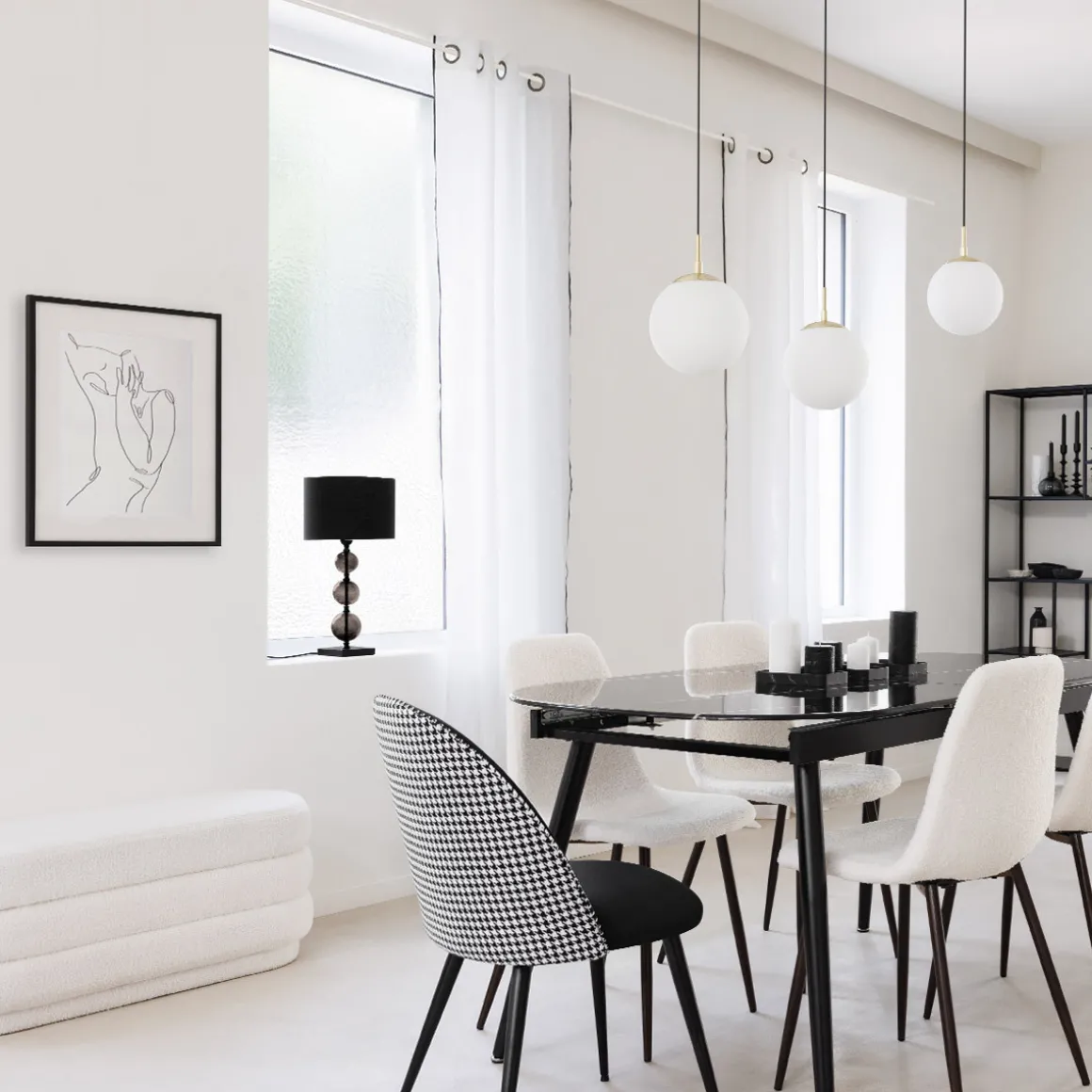 Banc bouclette "Sinan"