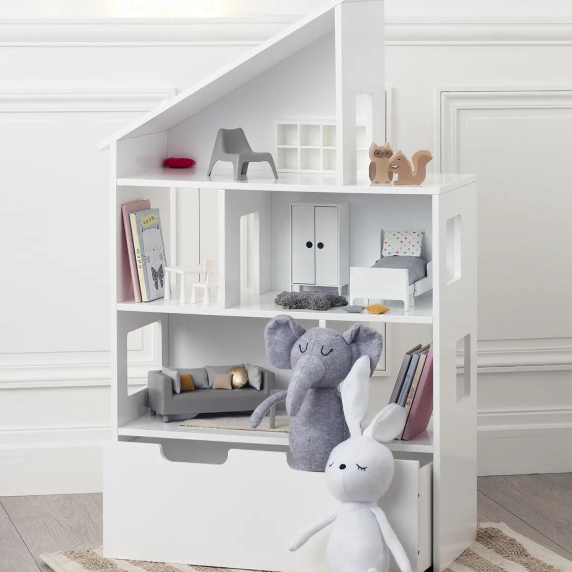 Bibliothèque "Maison", coffres