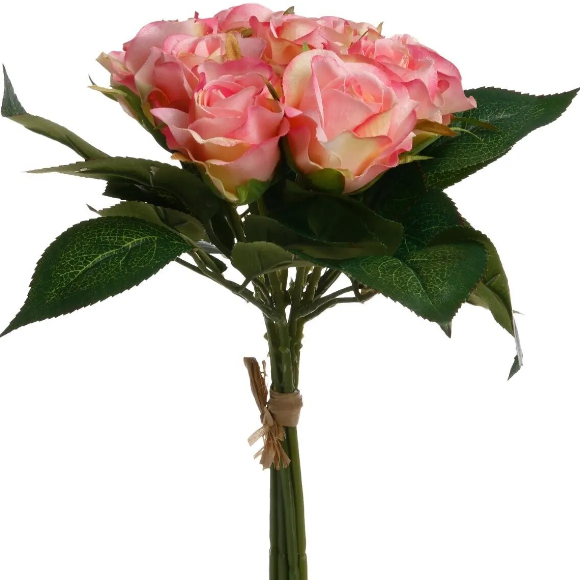 Bouquet de 9 roses artificielles