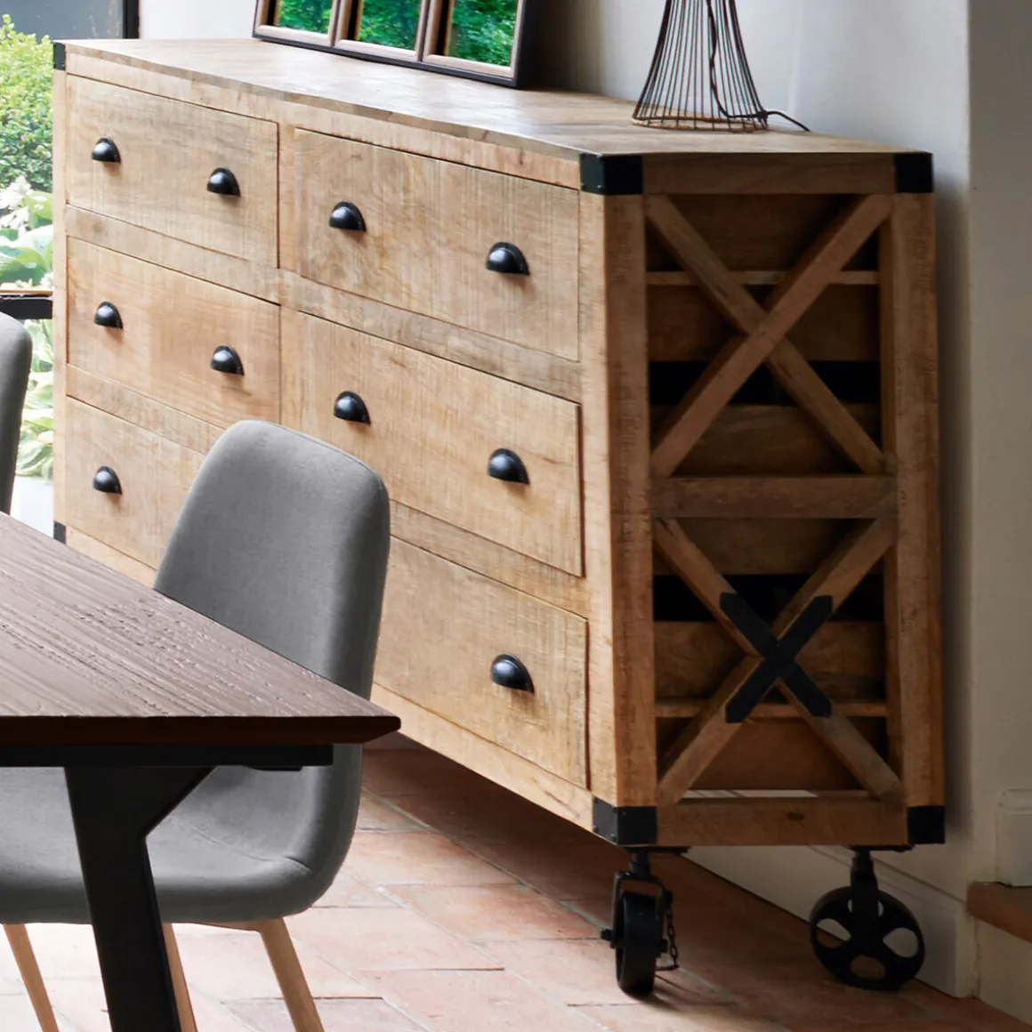 Buffet 6 tiroirs "Silas"