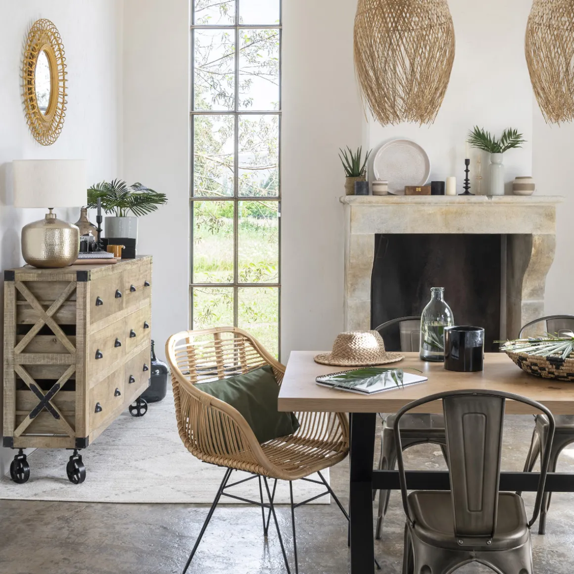 Buffet 6 tiroirs "Silas"