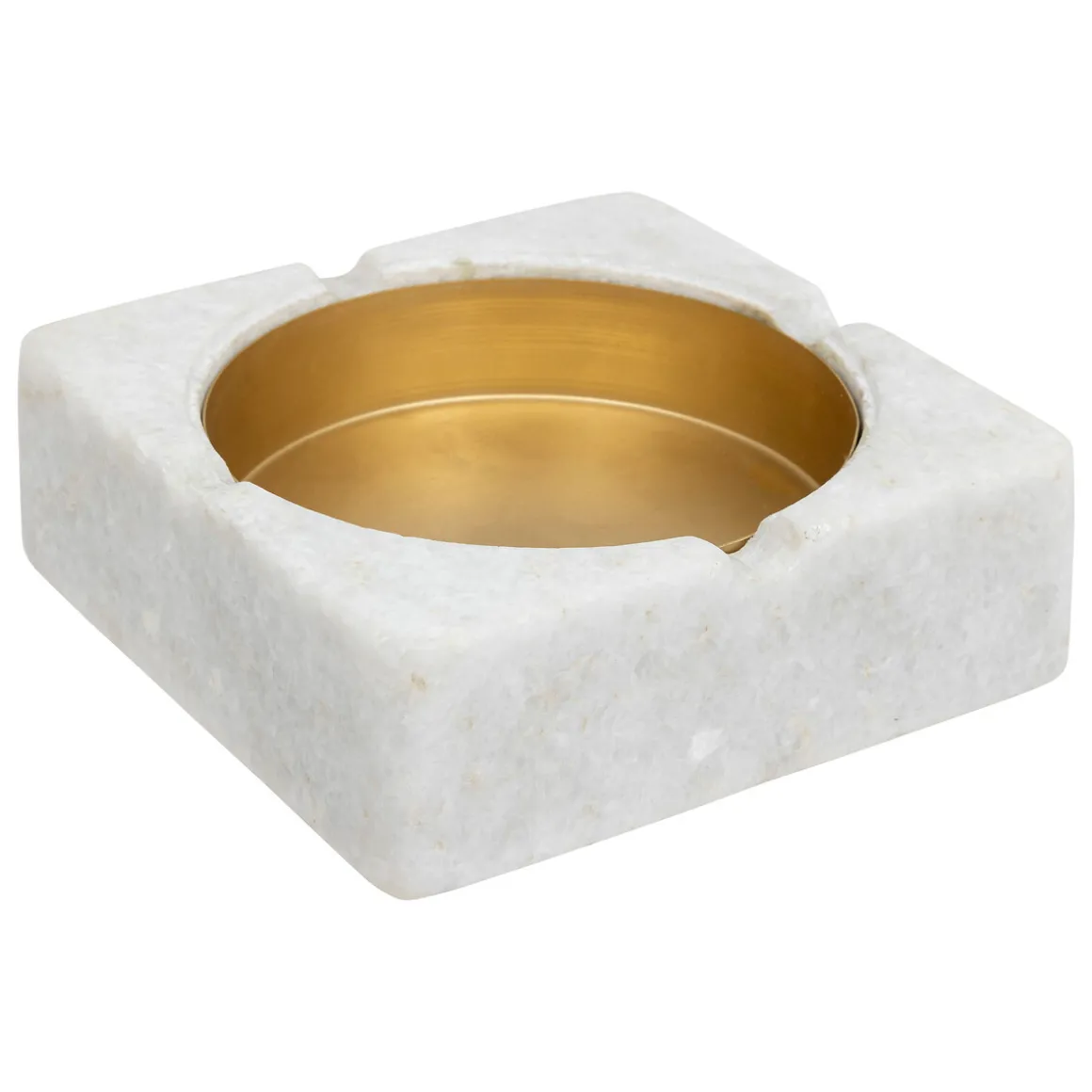 Cendrier marbre, métal