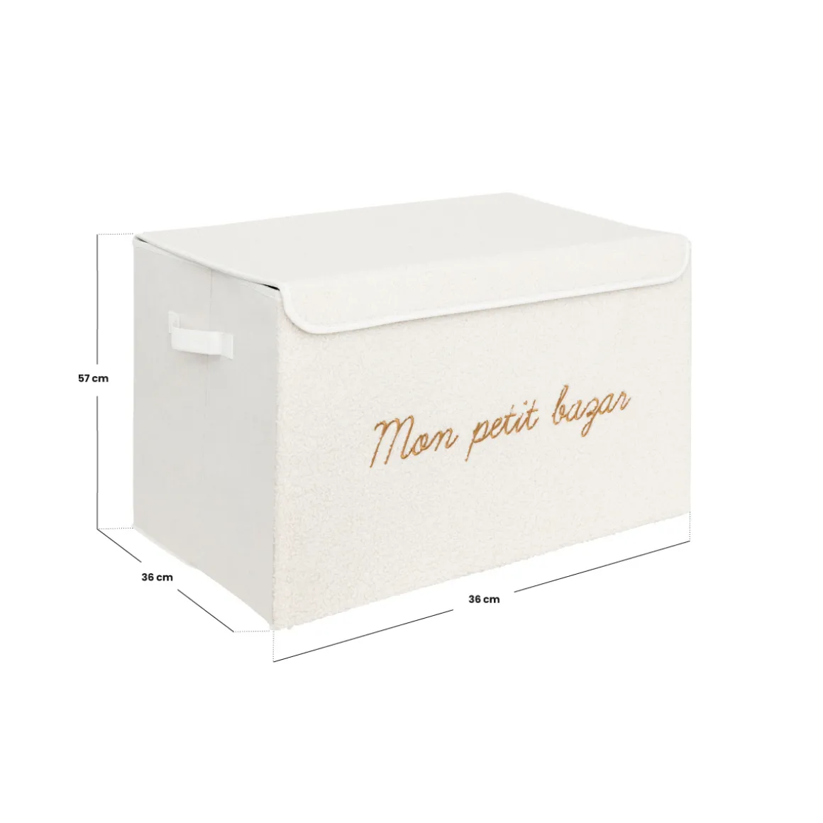 Coffre enfant pompons