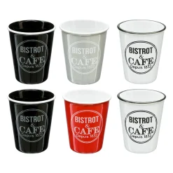 Coffret 6 tasses "Bistrot"