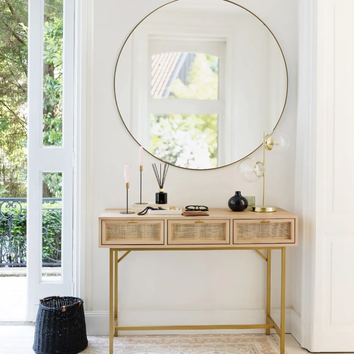 Console 3 tiroirs "Rayo"