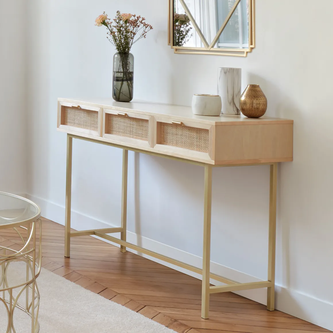 Console 3 tiroirs "Rayo"