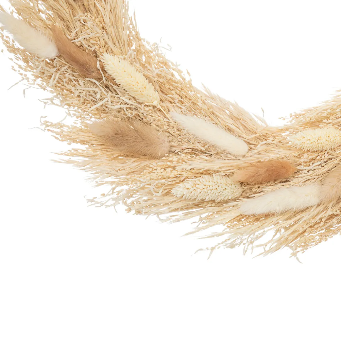 Couronne de fleurs séchées