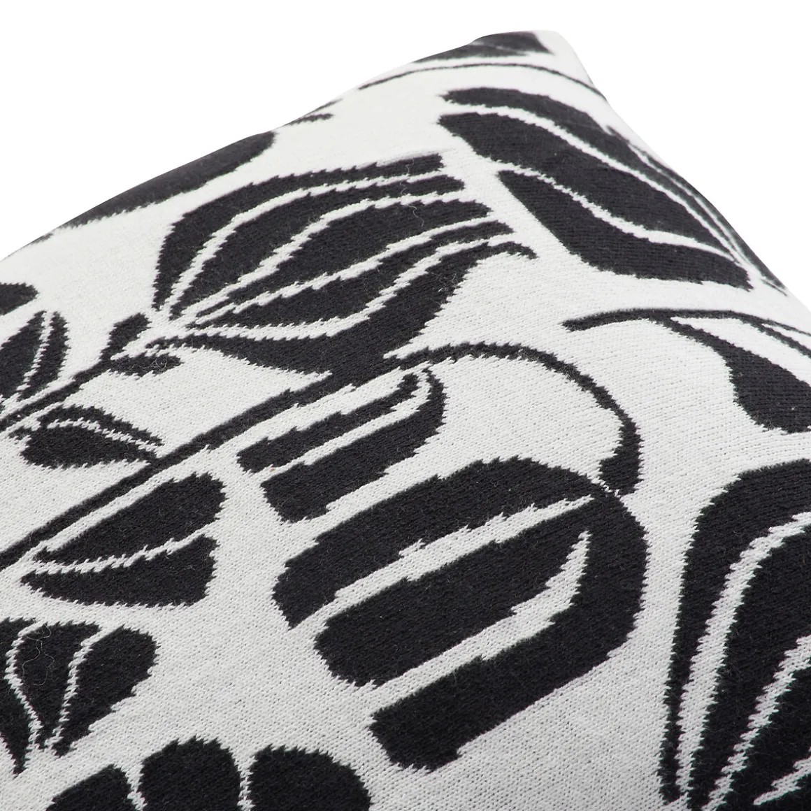 Coussin effet tricot "Twisted Lime"