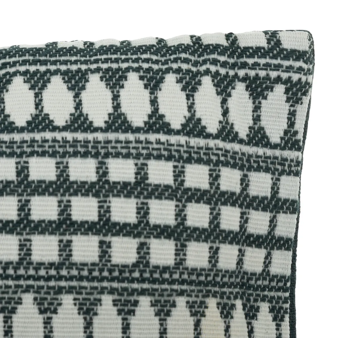 Coussin motifs jacquard "Micah"
