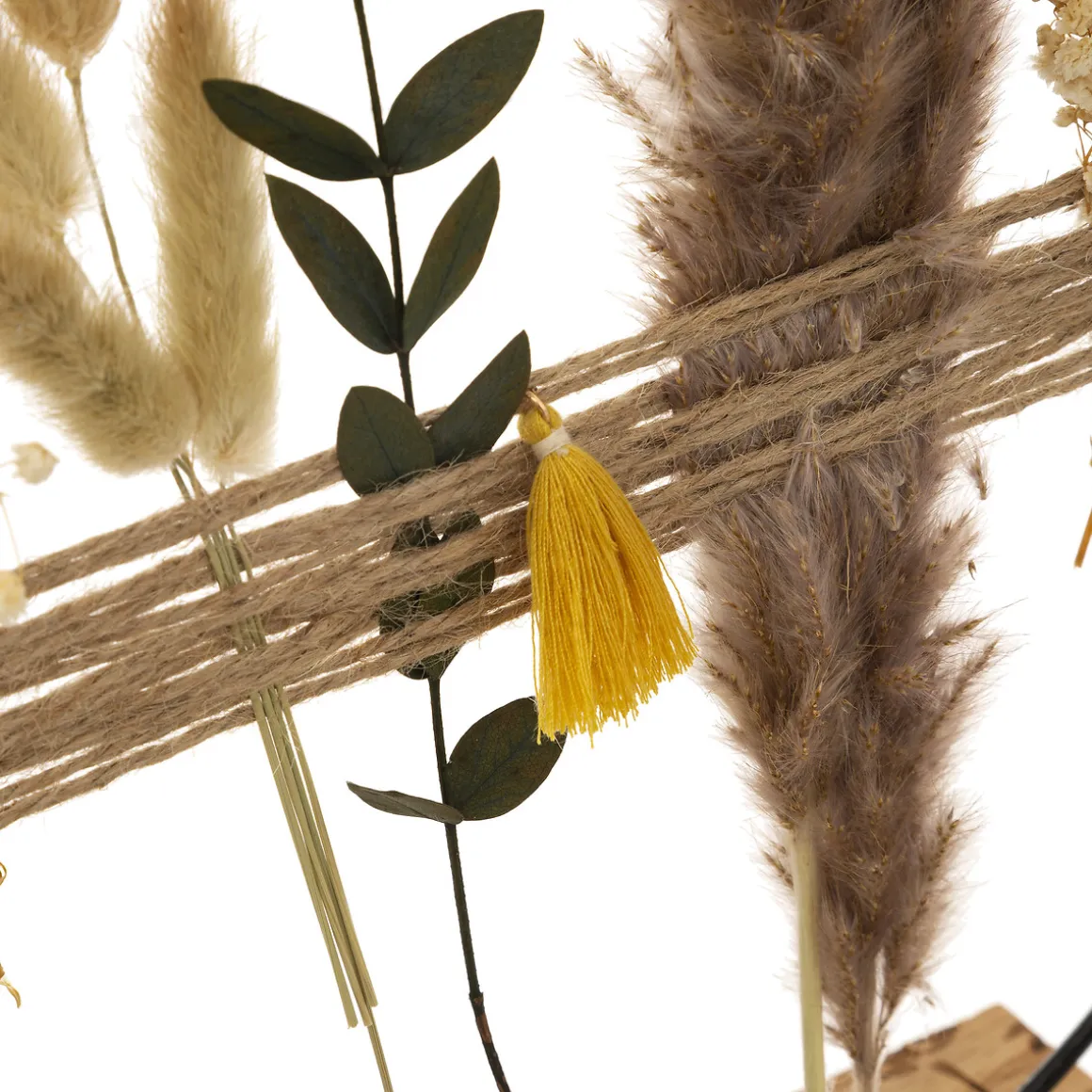 Déco à poser "Lourmarin", métal roseau