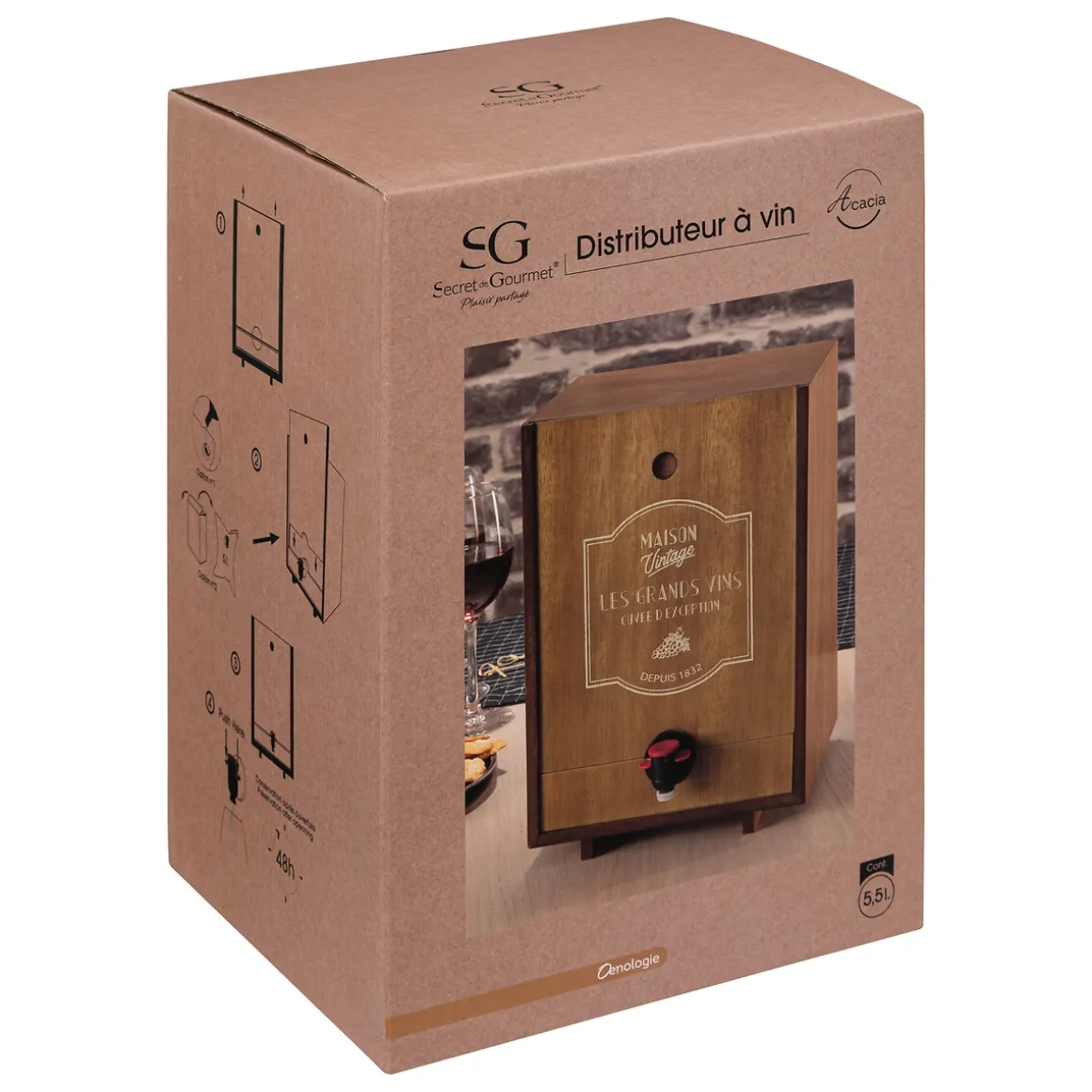 Distributeur de vin "Le café bordelais"