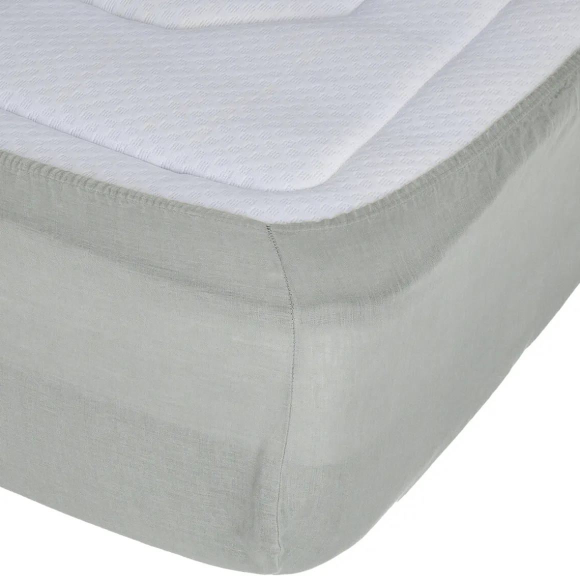 Drap-housse "Linah", lin lavé