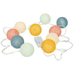 Guirlande LED 10 boules "Oya", pile