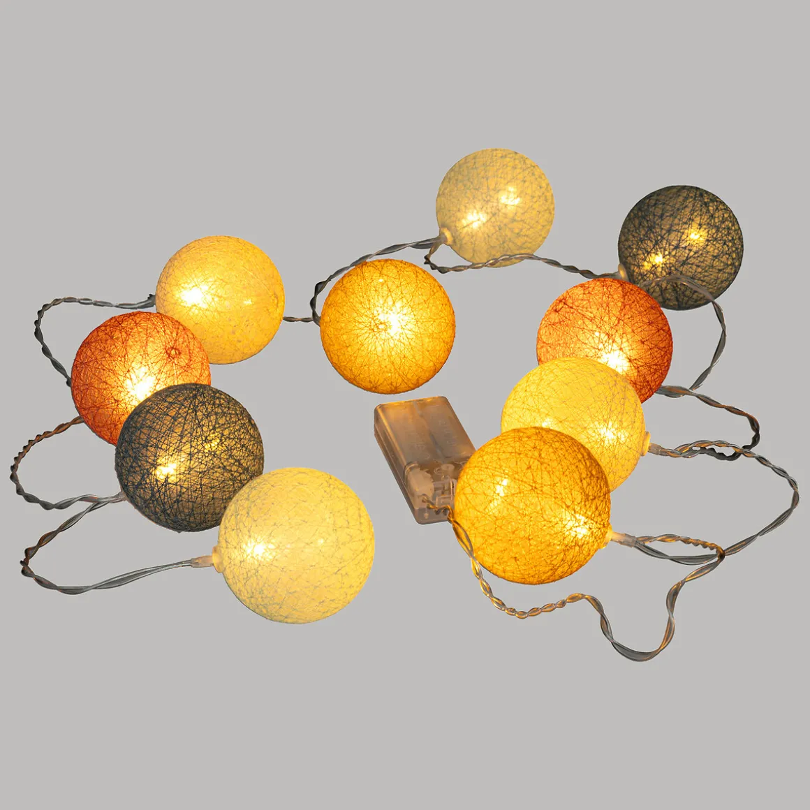Guirlande LED 10 boules "Oya", pile