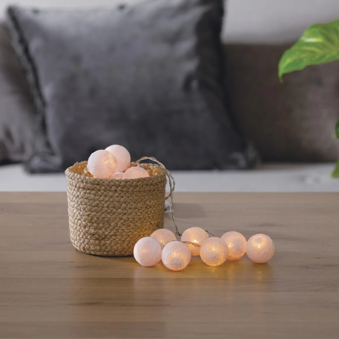 Guirlande LED 16 boules, pile