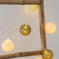 Guirlande LED 10 boules, pile