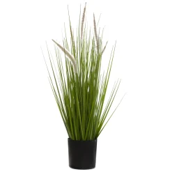 Herbe artificielle en pot "cat tails"
