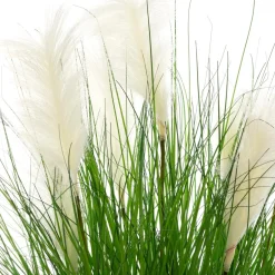 Herbe artificielle en pot