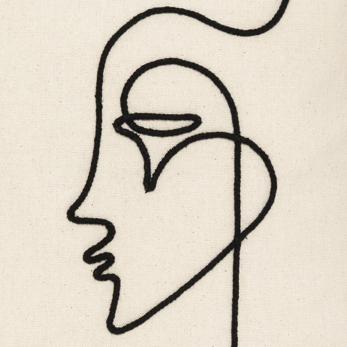 Housse de coussin "Visage"