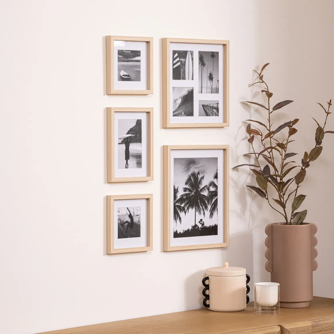 Lot de 5 cadres photos "Erin"