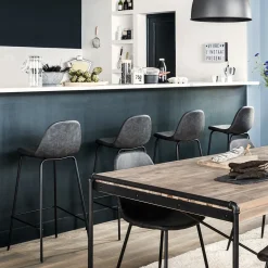 Lot de 2 chaises de bar