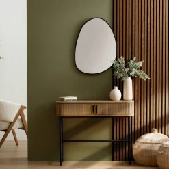 Lot de 2 panneaux décoratifs tasseaux bois Colva