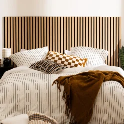 Lot de 4 panneaux décoratifs tasseaux bois Colva