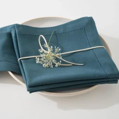 Lot de 4 serviettes de table "Chambray"