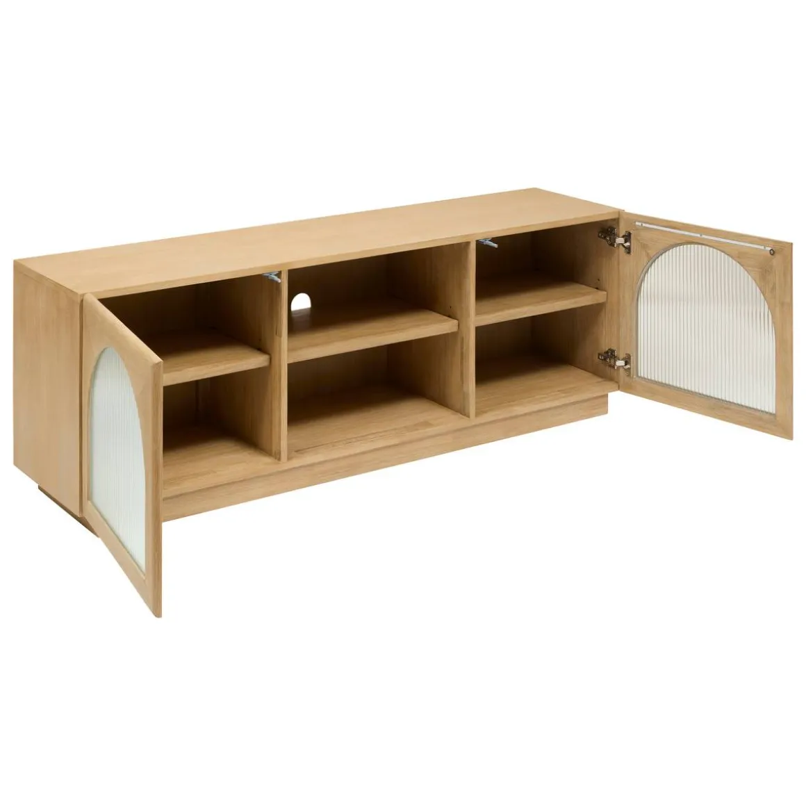 Meuble TV 2 portes 3 étagères "Lousada"