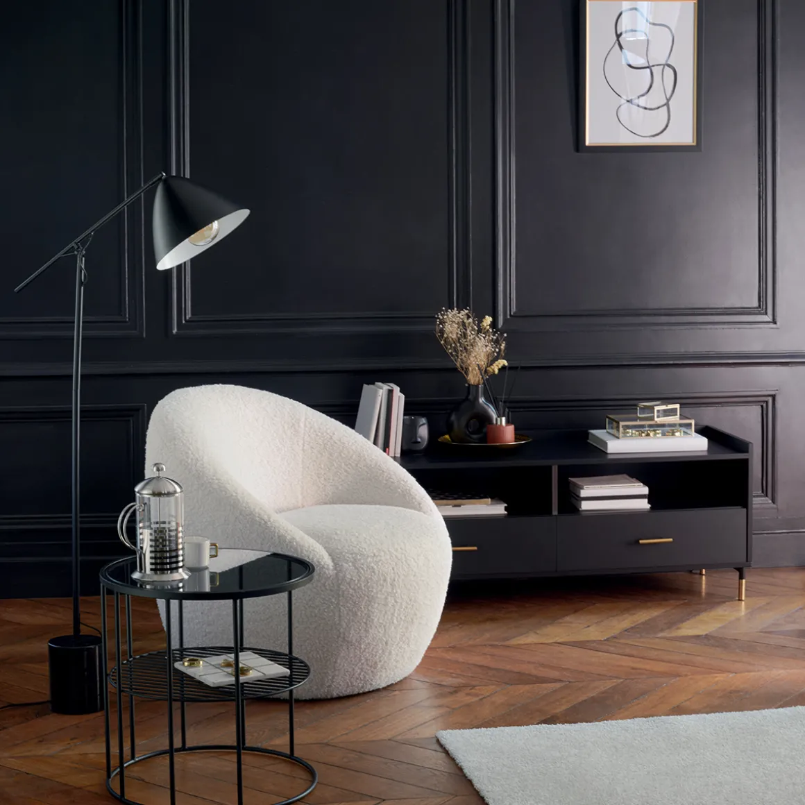 Meuble TV 2 portes "Tedy"