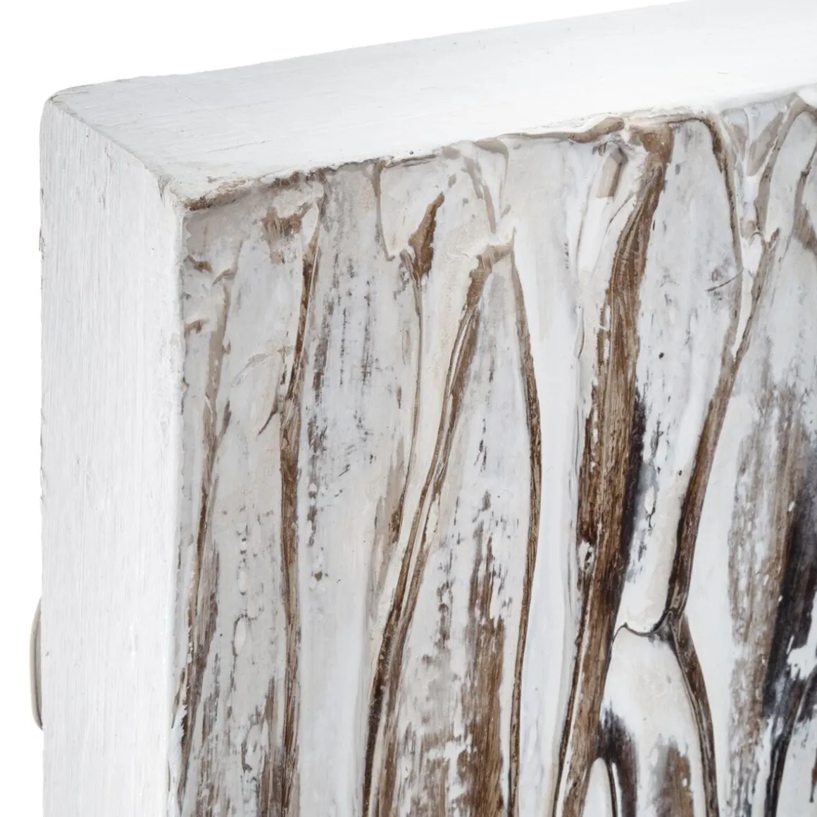 Miroir en bois à relief "Leo"