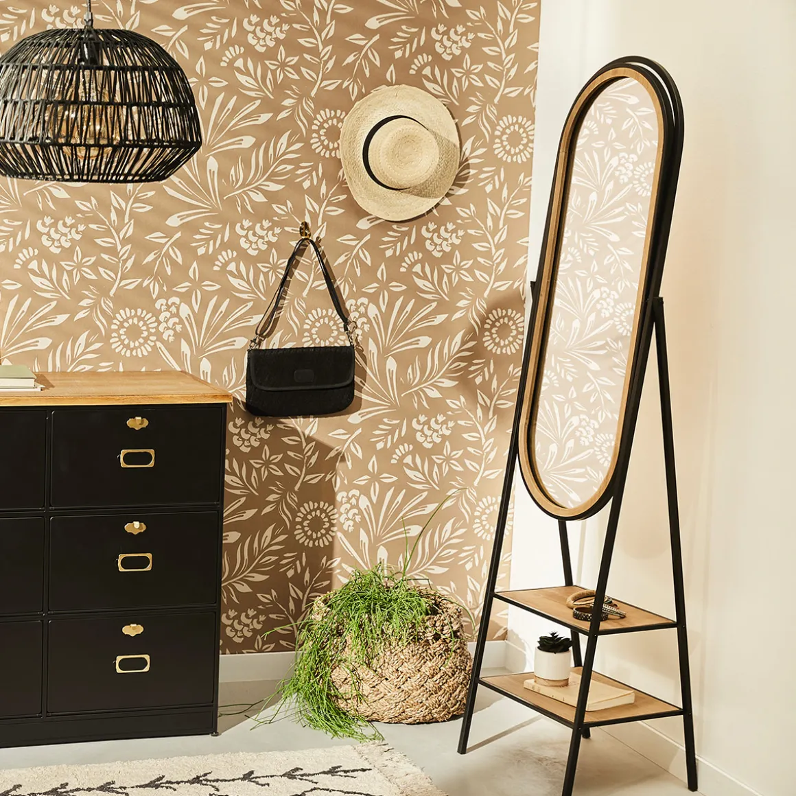 Miroir sur pied "Mael"