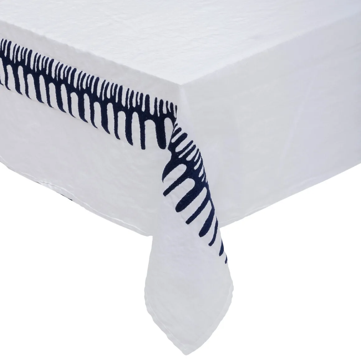 Nappe broderie "Lizandro", coton et lin