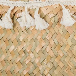 Panier, roseau et pompons