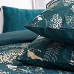 Parure de lit 3 pièces "Art Déco Paon"