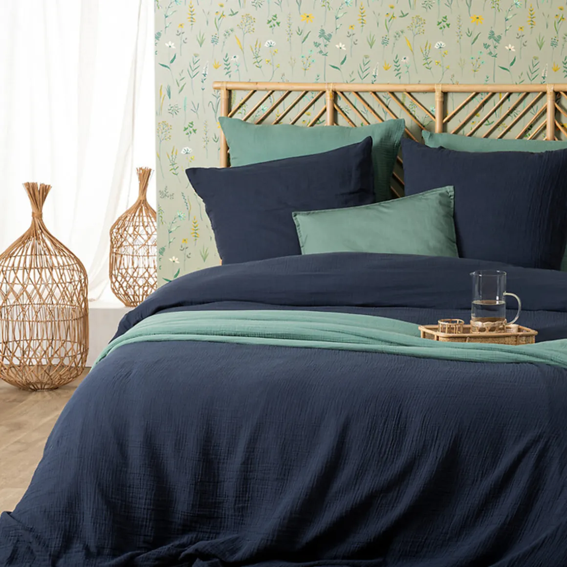 Parure de lit 3 pièces "Flora"