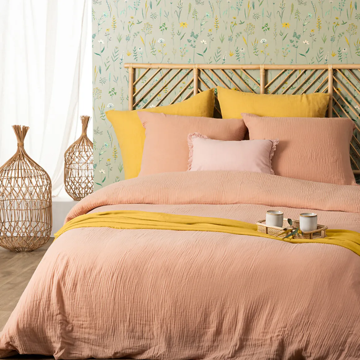 Parure de lit 3 pièces "Flora"