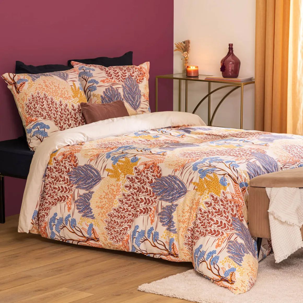 Parure de lit 3 pièces imprimée "Walaa"