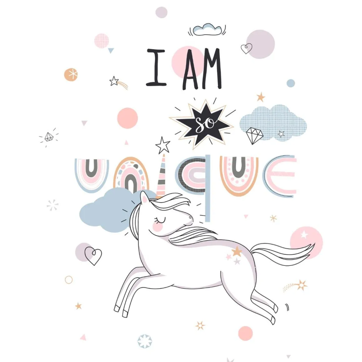 Parure de lit enfant 2 pièces "Licorne"