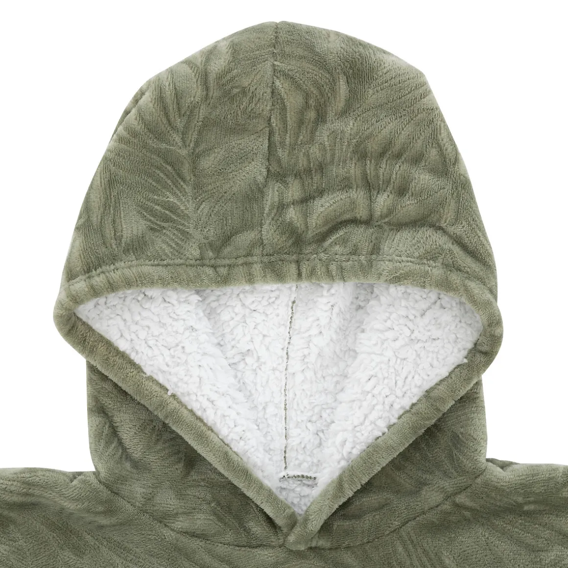 Plaid à manches capuche flanelle "Caleen"