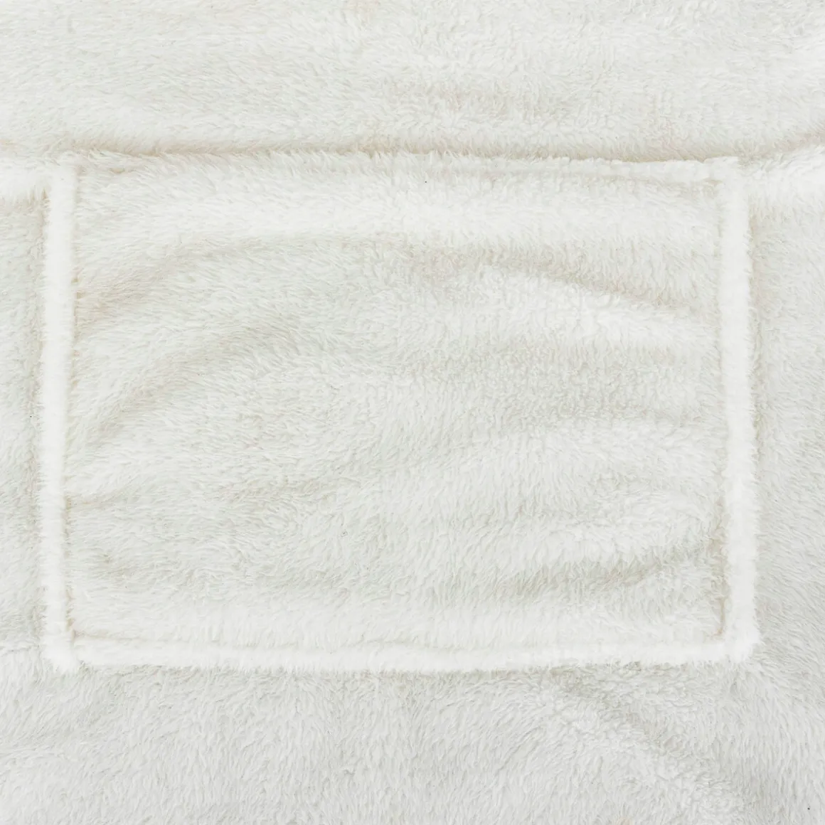 Plaid à manches capuche flanelle "teddy"