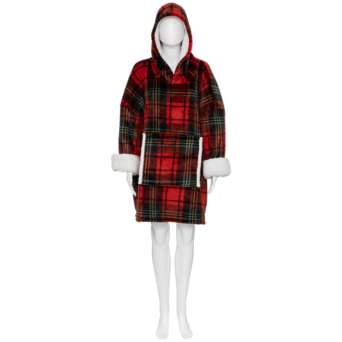 Plaid à manches "Hoodie"