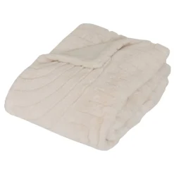 Plaid fausse fourrure jacquard "Arka"