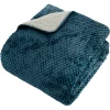 Plaid flanelle effet sherpa "Lyno"