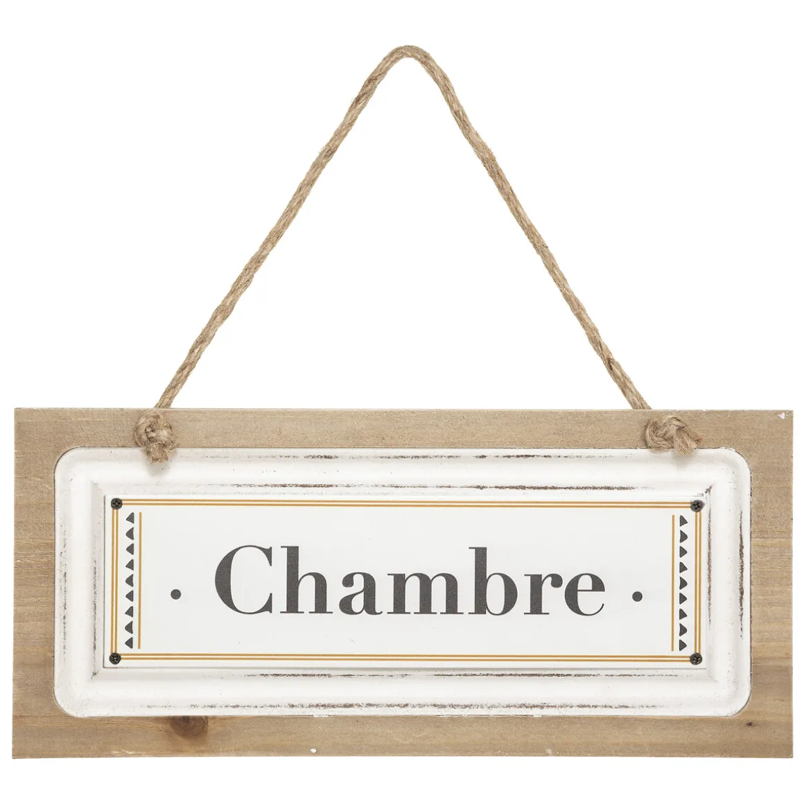 Plaque de porte bois